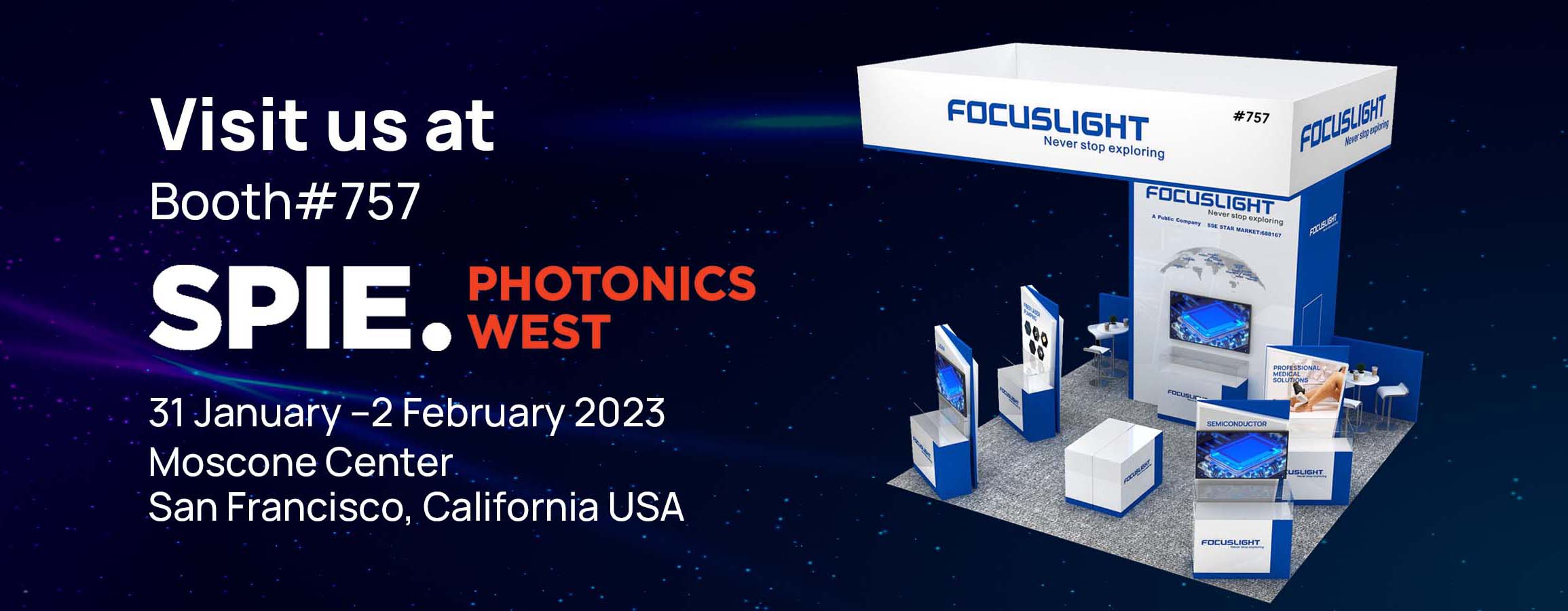 Focuslight Technologies Will Exhibit at SPIE Photonics West 2023