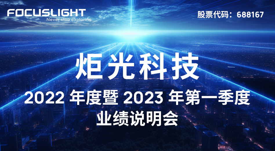炬光科技2022年度暨2023年第一季度业绩说明会【音频】