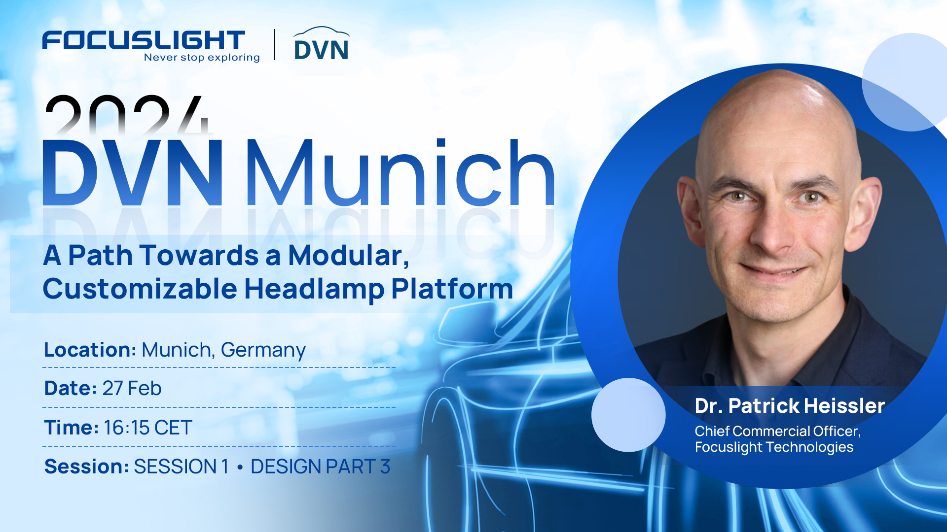 Focuslight Will Be Exhibiting at DVN Munich Workshop