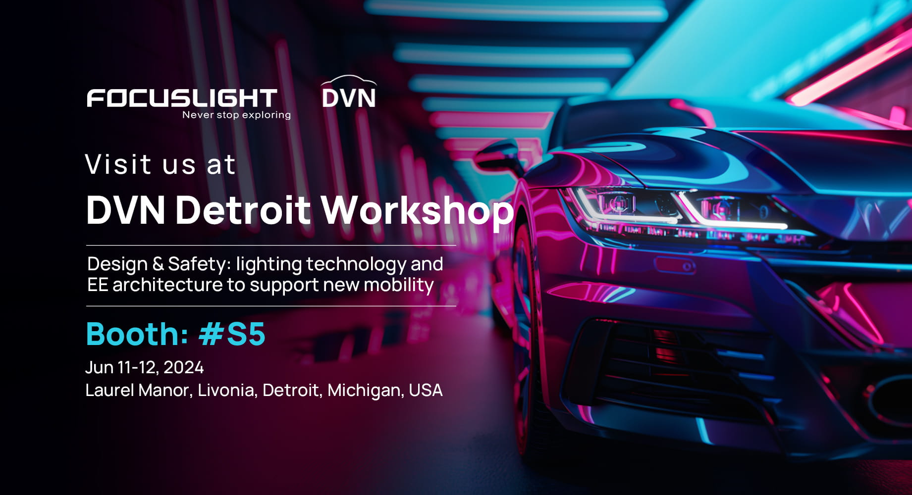 Focuslight Will Be Exhibiting at DVN Detroit Workshop 