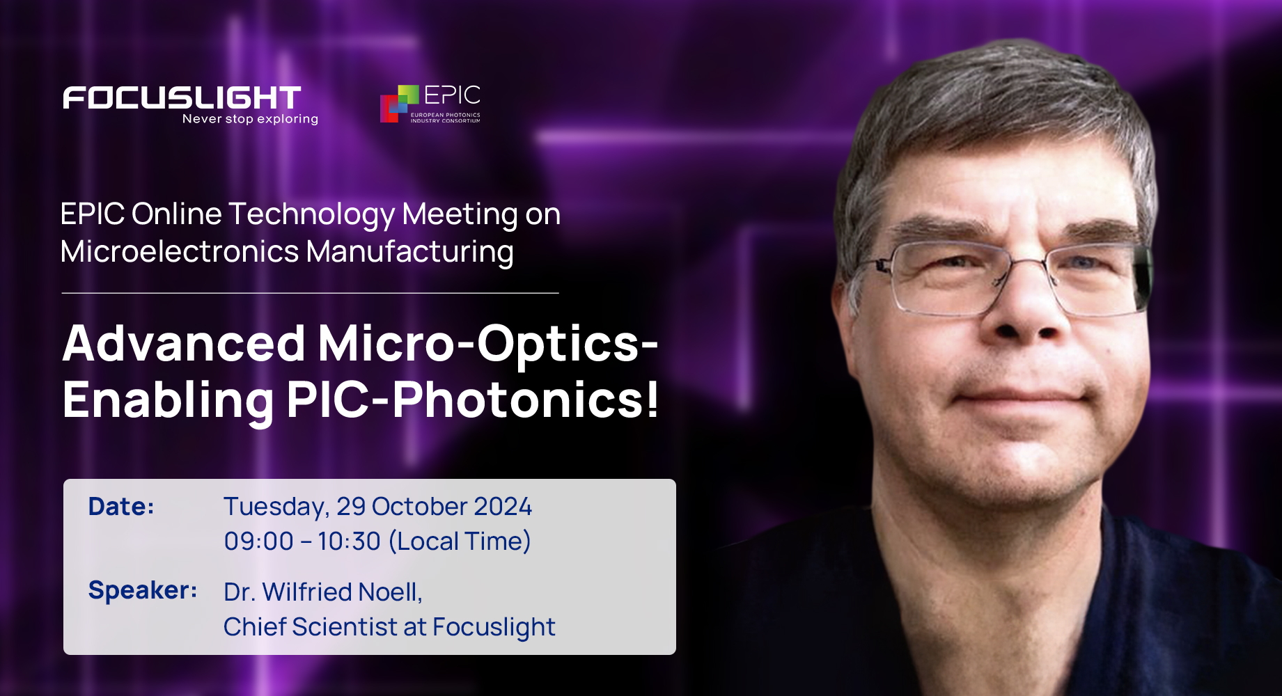 Webinar | Advanced Micro-Optics-Enabling PIC-Photonics 