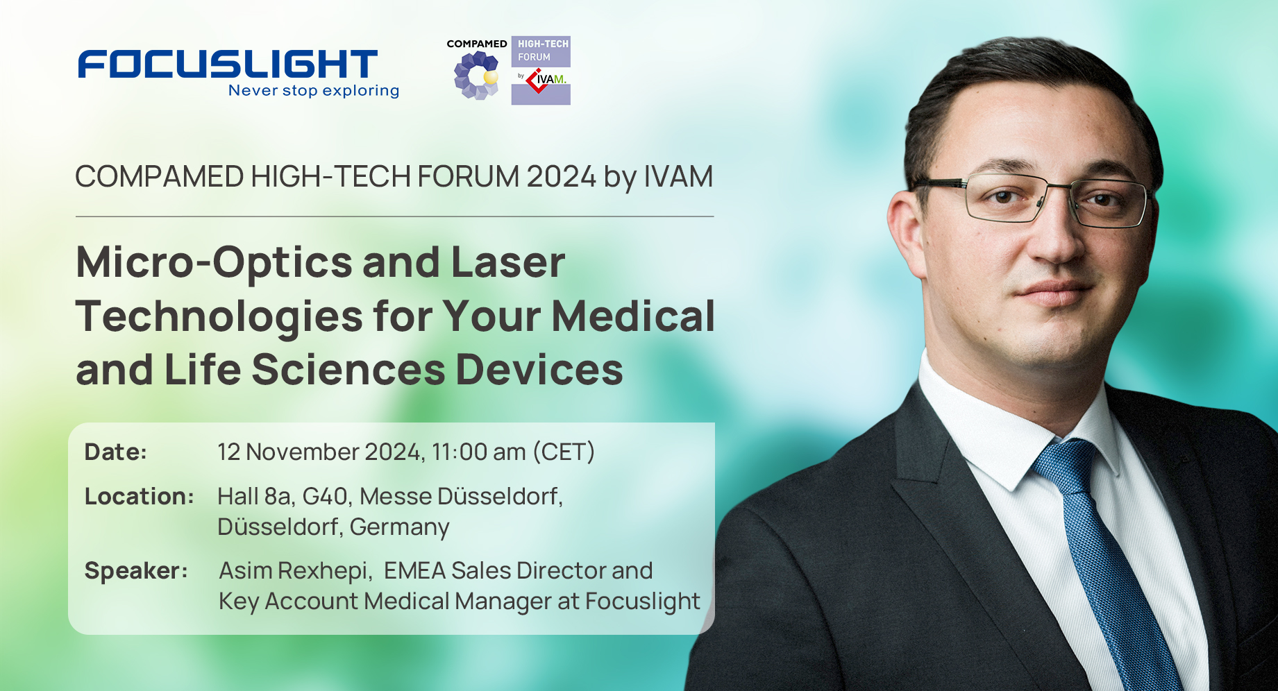  Presentation | Micro-Opticsand Laser Technologies for Your Medical and Life Sciences Devices