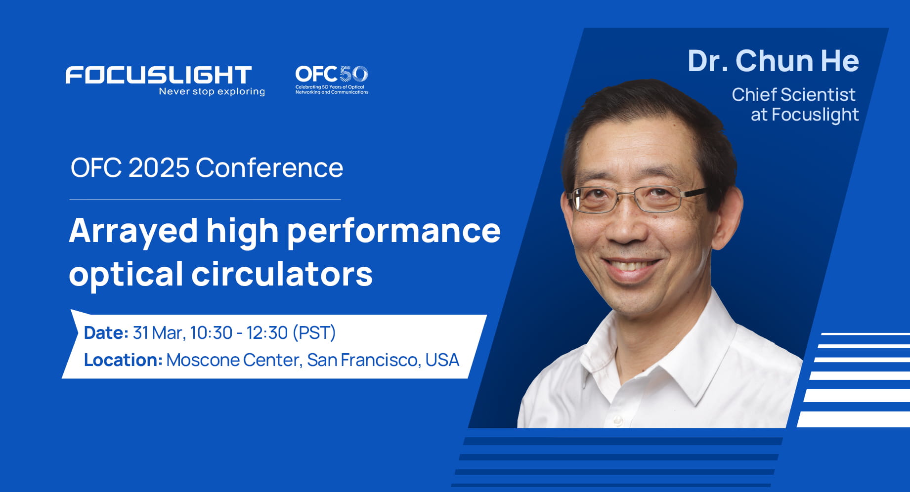 OFC Conference | Arrayed high performance optical circulators