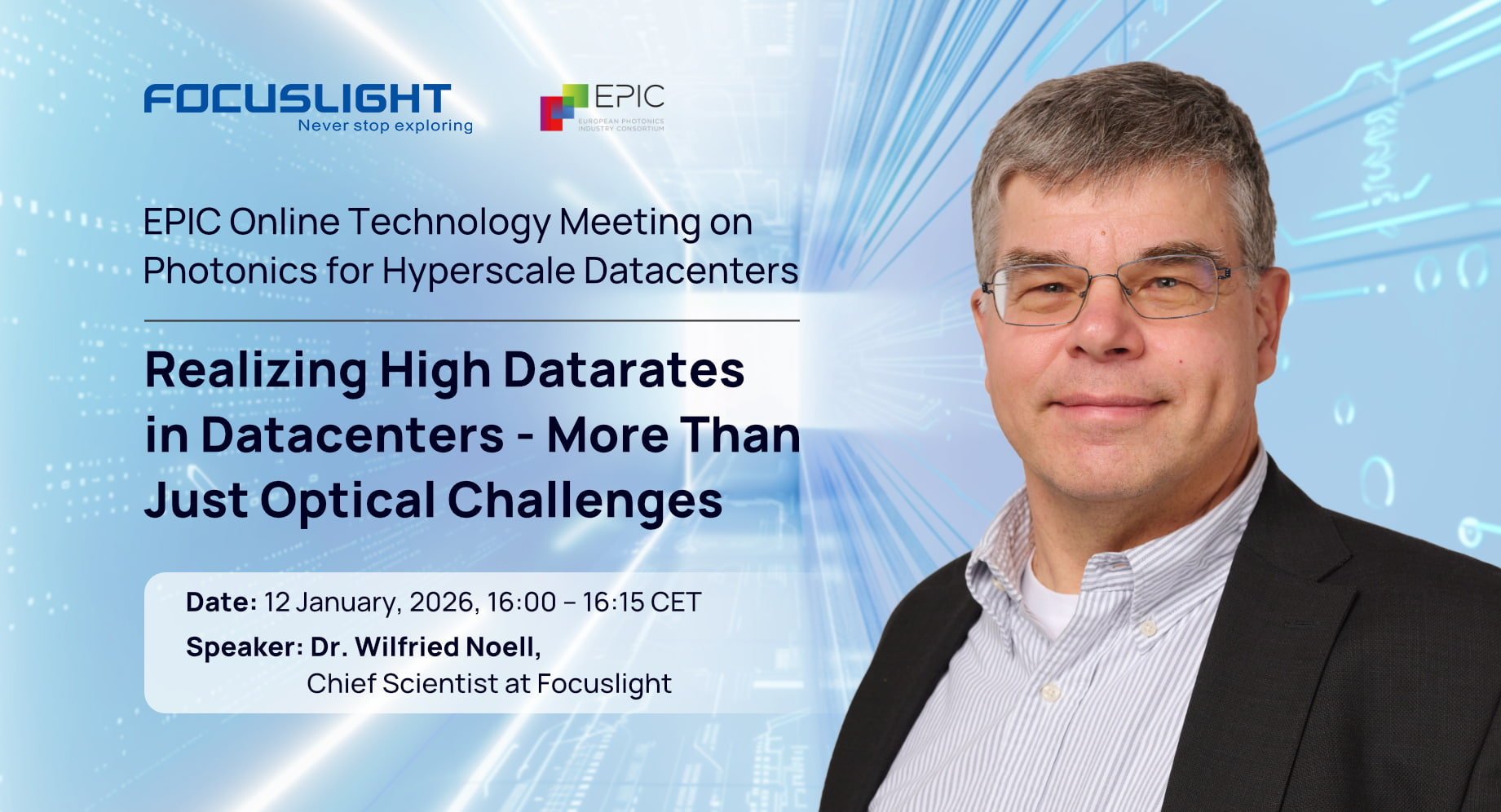 Presentation｜Realizing High Datarates in Datacenters – More Than Just Optical Challenges